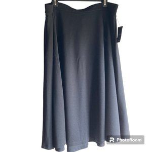 Jessica Simpson A-line Black Midi Skirt (NWT) 1X